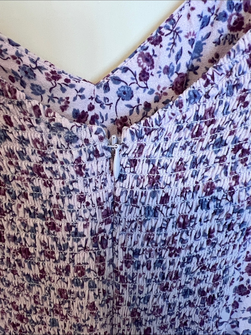 Reformation Lavender Floral Midi Dress with Flutter Sleeves - Picture 8 of 9